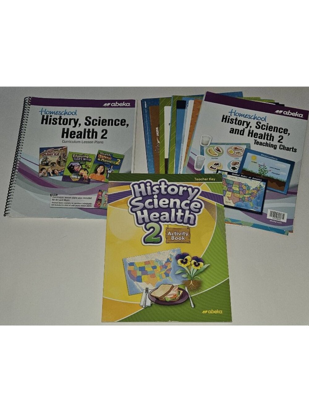 Abeka History Science Health 2 Activity Book Key Curriculum Lesson Plans Charts